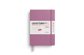 LEUCHTTURM DAILY PLANNER 2026 A5 HC 12 MONTHS DUSTY ROSE 372773